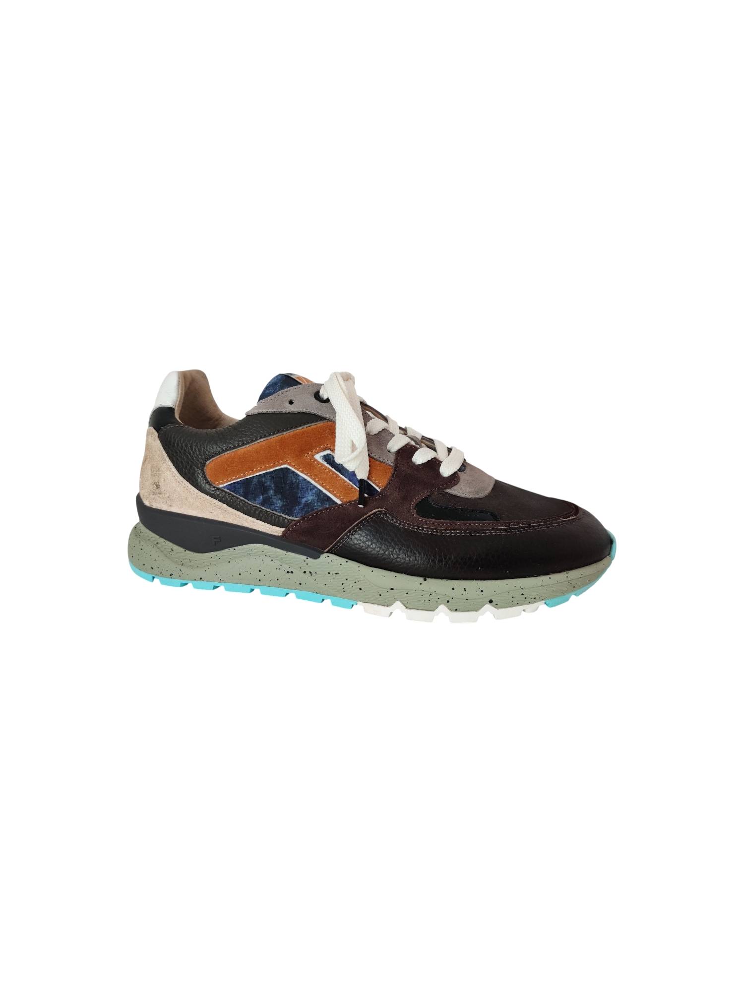 FLORIS VAN BOMMEL 10154-34-01 DE TREENER taupe sneaker - www.claessensschoenen.nl