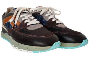 FLORIS VAN BOMMEL 10154-34-01 DE TREENER taupe sneaker - www.claessensschoenen.nl