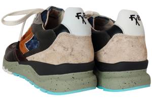 FLORIS VAN BOMMEL 10154-34-01 DE TREENER taupe sneaker - www.claessensschoenen.nl