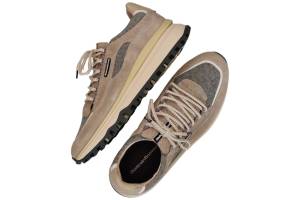 FLORIS VAN BOMMEL 10248-22-01  DE GRIPPER bruin sneaker - www.claessensschoenen.nl