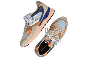 FLORIS VAN BOMMEL 10154-86-01 orange sneaker - www.claessensschoenen.nl