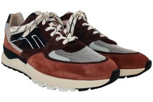 FLORIS VAN BOMMEL 10154-86-02 DE TREENER orange sneaker - www.claessensschoenen.nl