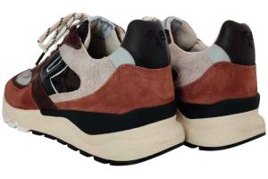 FLORIS VAN BOMMEL 10154-86-02 DE TREENER orange sneaker - www.claessensschoenen.nl