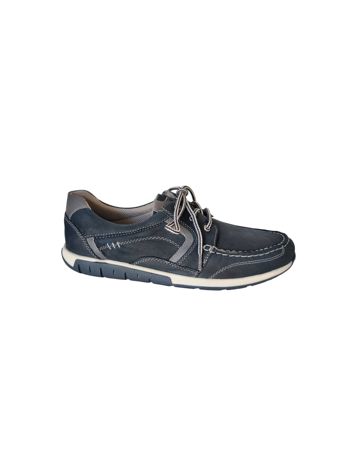 LA CUOIERIA 513 blauw veterschoen - www.claessensschoenen.nl