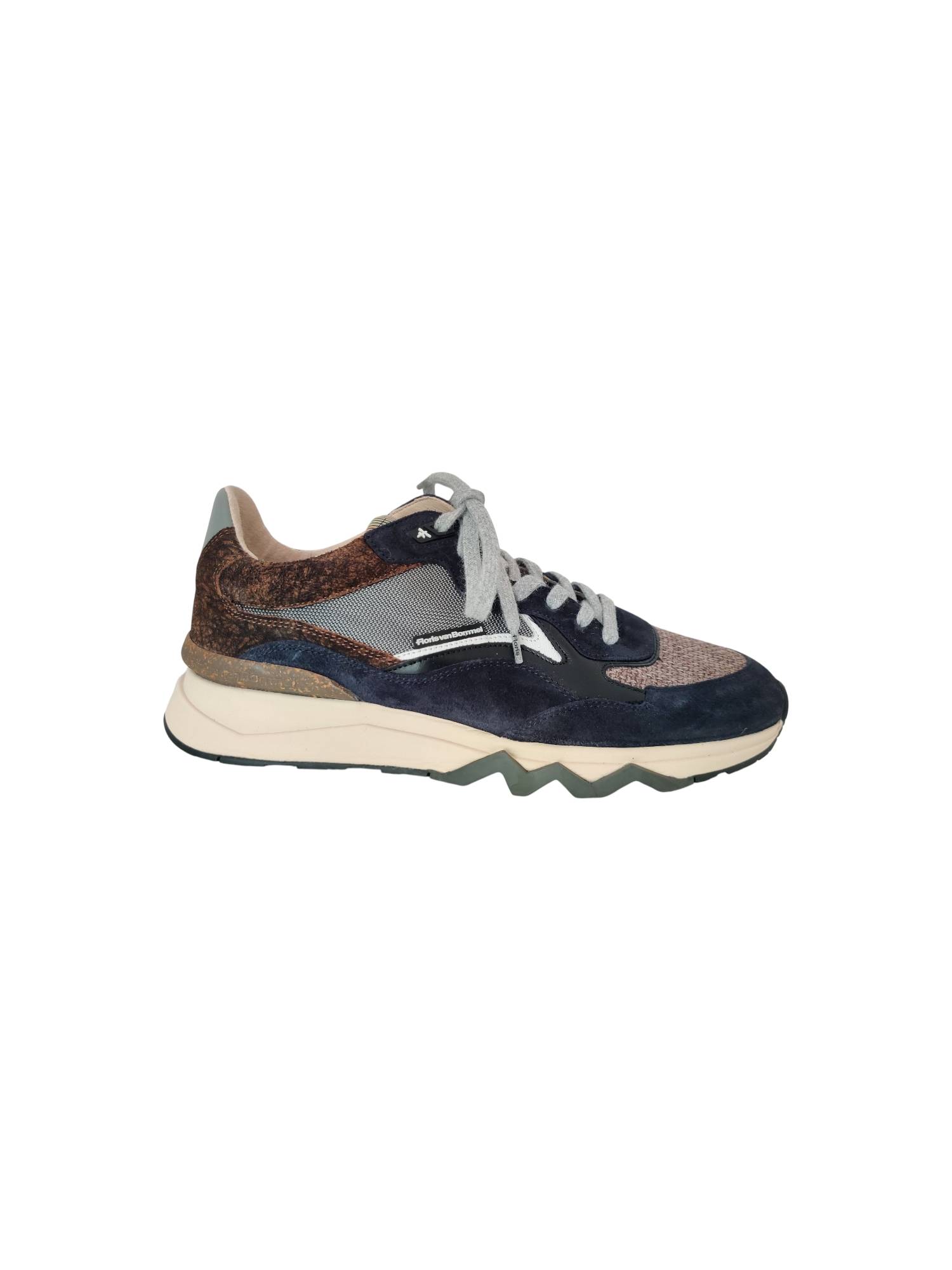 FLORIS VAN BOMMEL 10178-41-01  DE ZAGER blauw sneaker - www.claessensschoenen.nl