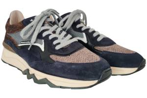 FLORIS VAN BOMMEL 10178-41-01  DE ZAGER blauw sneaker - www.claessensschoenen.nl