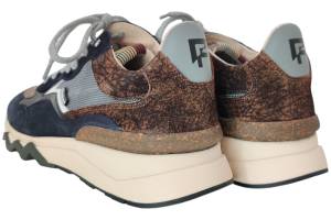 FLORIS VAN BOMMEL 10178-41-01  DE ZAGER blauw sneaker - www.claessensschoenen.nl