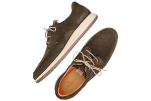 BERKELMANS 2510079348 groen veterschoen - www.claessensschoenen.nl