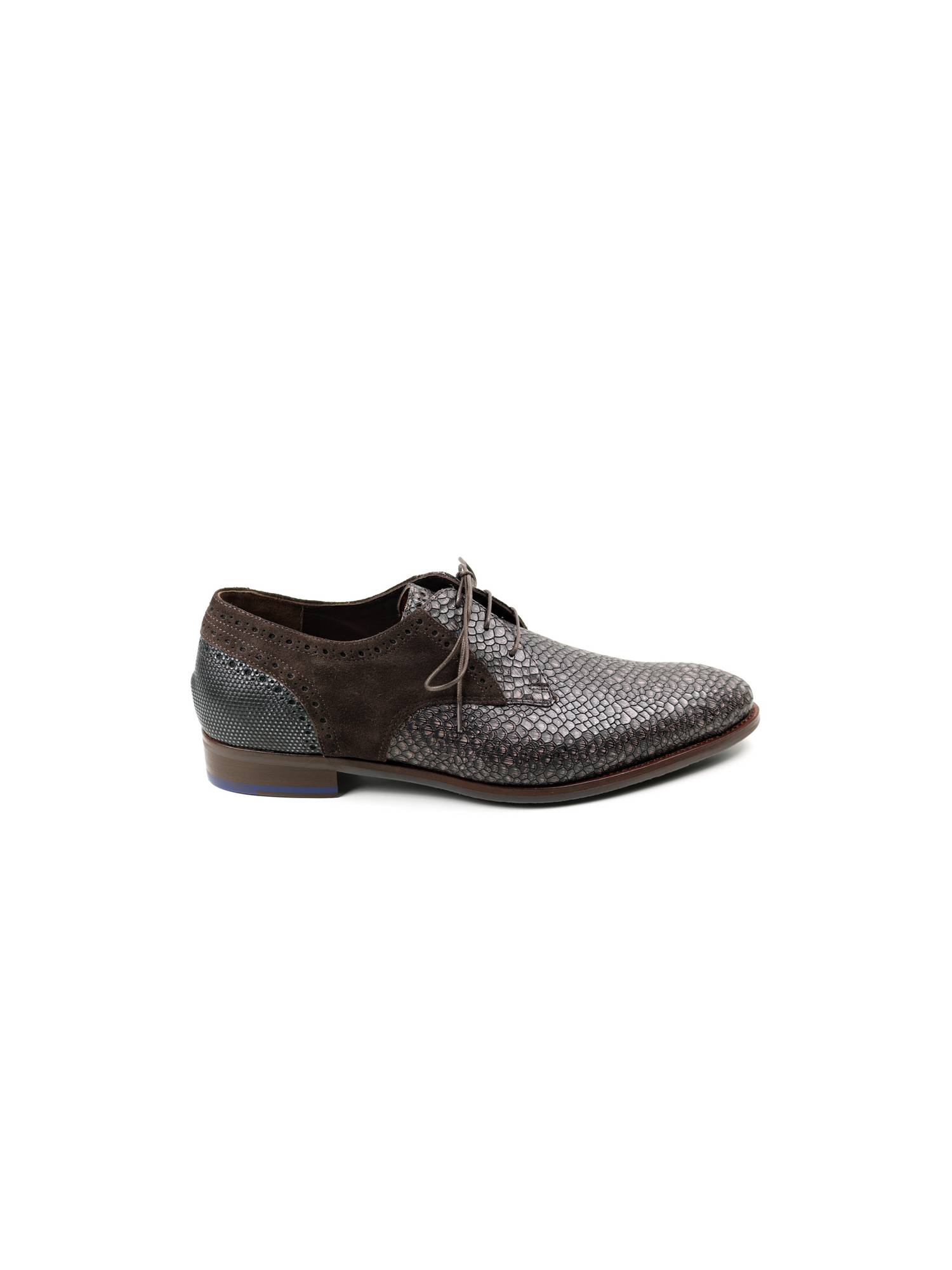 FLORIS VAN BOMMEL 30361  DE STAPPER bruin veterschoen - www.claessensschoenen.nl