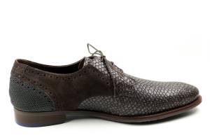 FLORIS VAN BOMMEL 30361  DE STAPPER bruin veterschoen - www.claessensschoenen.nl