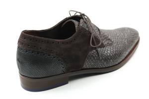 FLORIS VAN BOMMEL 30361  DE STAPPER bruin veterschoen - www.claessensschoenen.nl