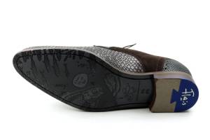 FLORIS VAN BOMMEL 30361  DE STAPPER bruin veterschoen - www.claessensschoenen.nl