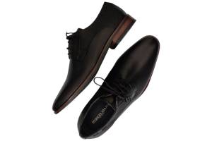 BERKELMANS 2320058251 SAMEIRO zwart veterschoen - www.claessensschoenen.nl