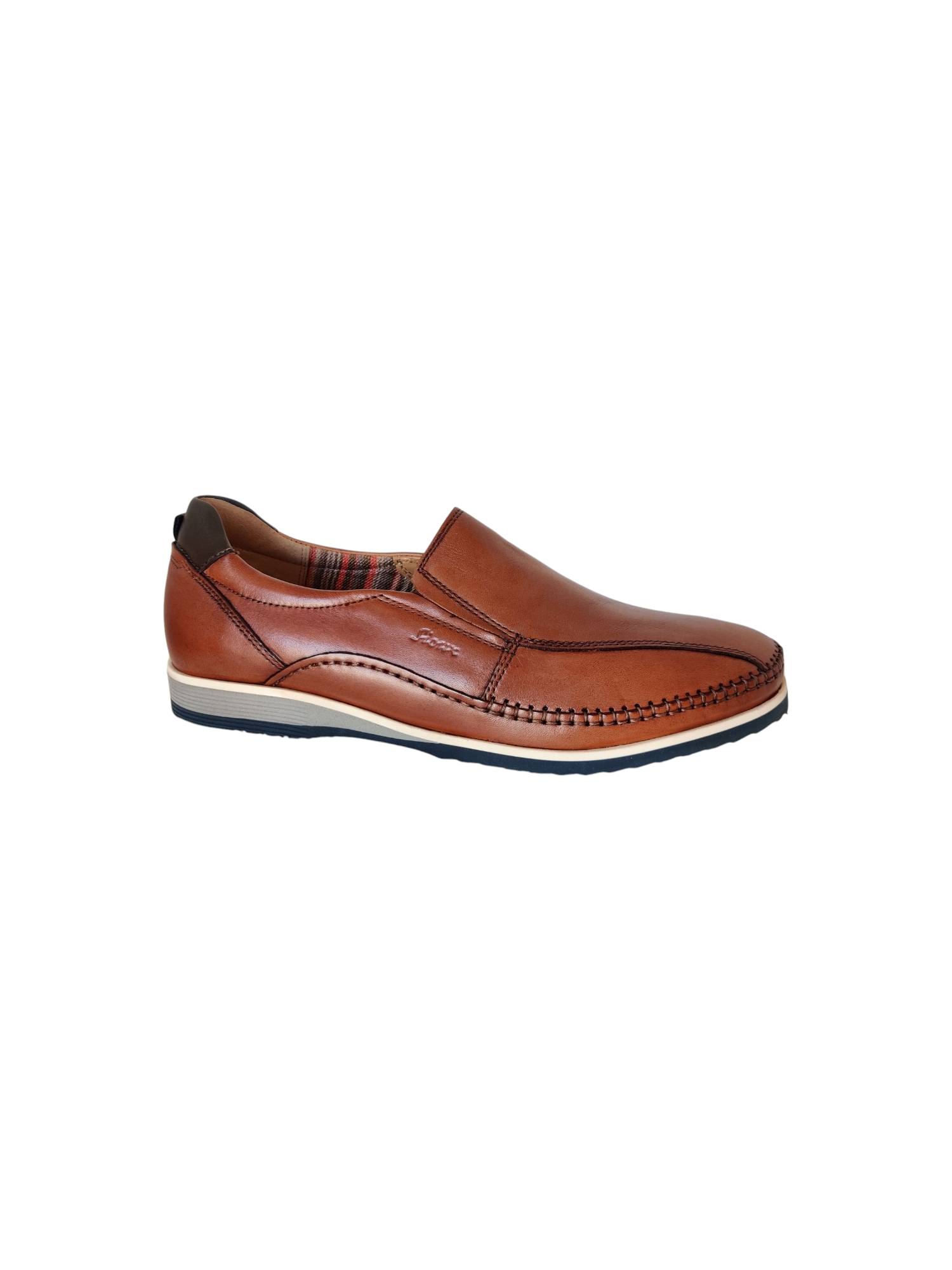 SIOUX 2137842 HAJOKO cognac instapper - www.claessensschoenen.nl