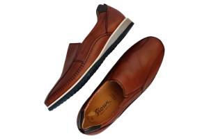 SIOUX 2137842 HAJOKO cognac instapper - www.claessensschoenen.nl