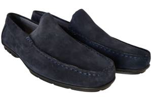 LA CUOIERIA 705 blauw instapper - www.claessensschoenen.nl