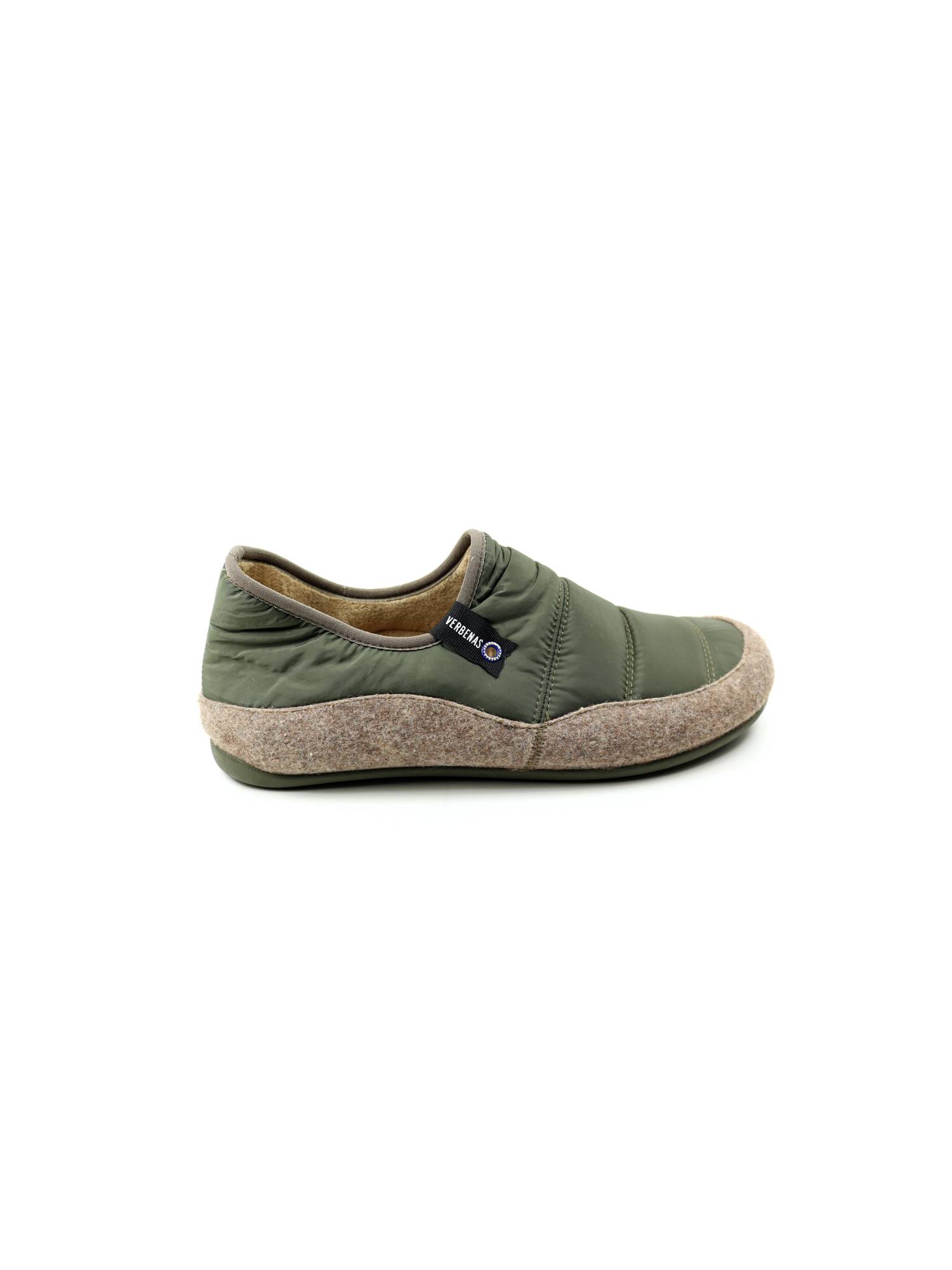 VERBENAS ERNEST ACOLCHADO groen pantoffel - www.claessensschoenen.nl