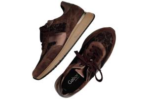 GABOR 76.445.63 bruin sneaker - www.claessensschoenen.nl