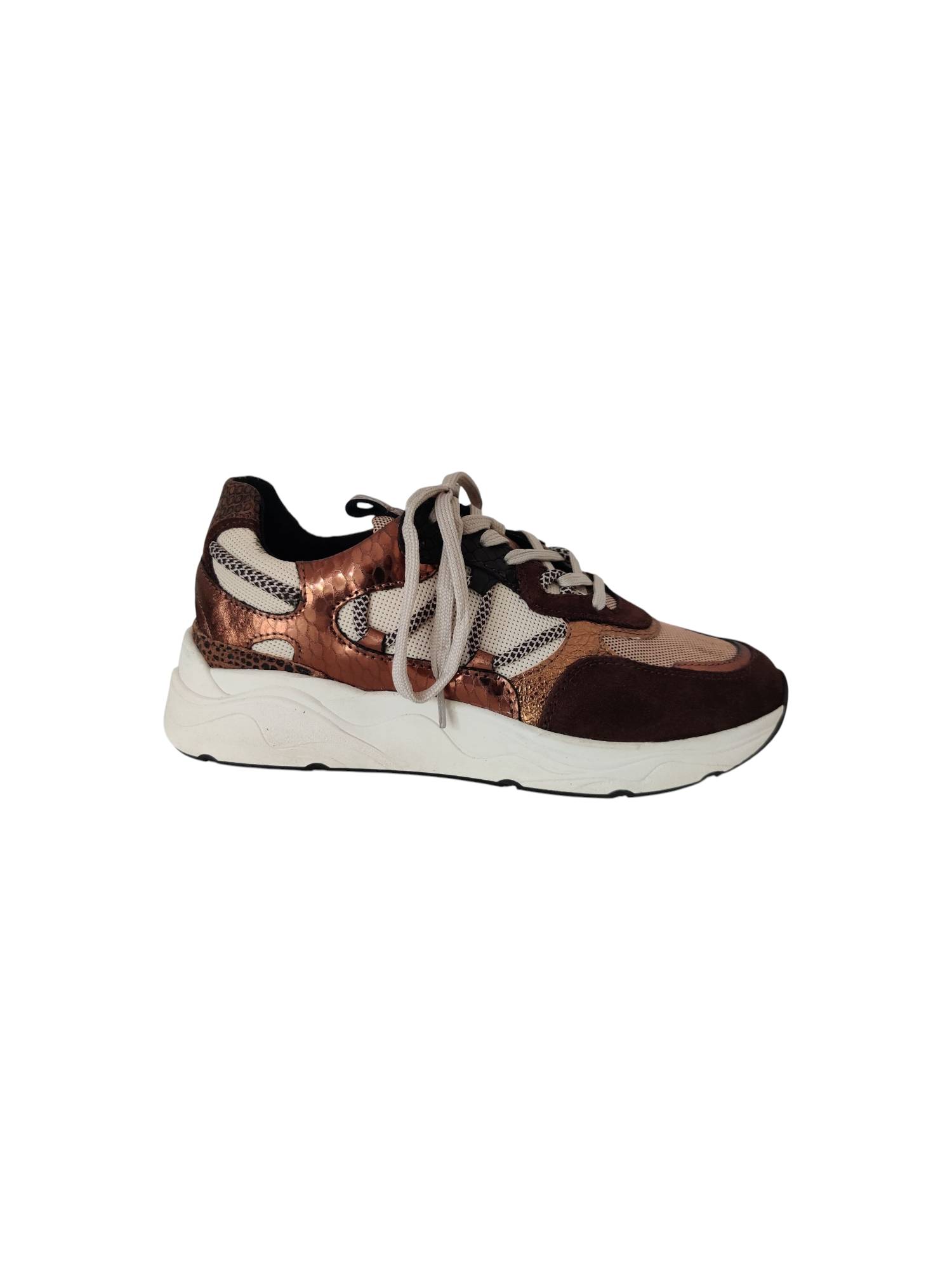 POELMAN LPCIROP-06POE2 bruin sneaker - www.claessensschoenen.nl