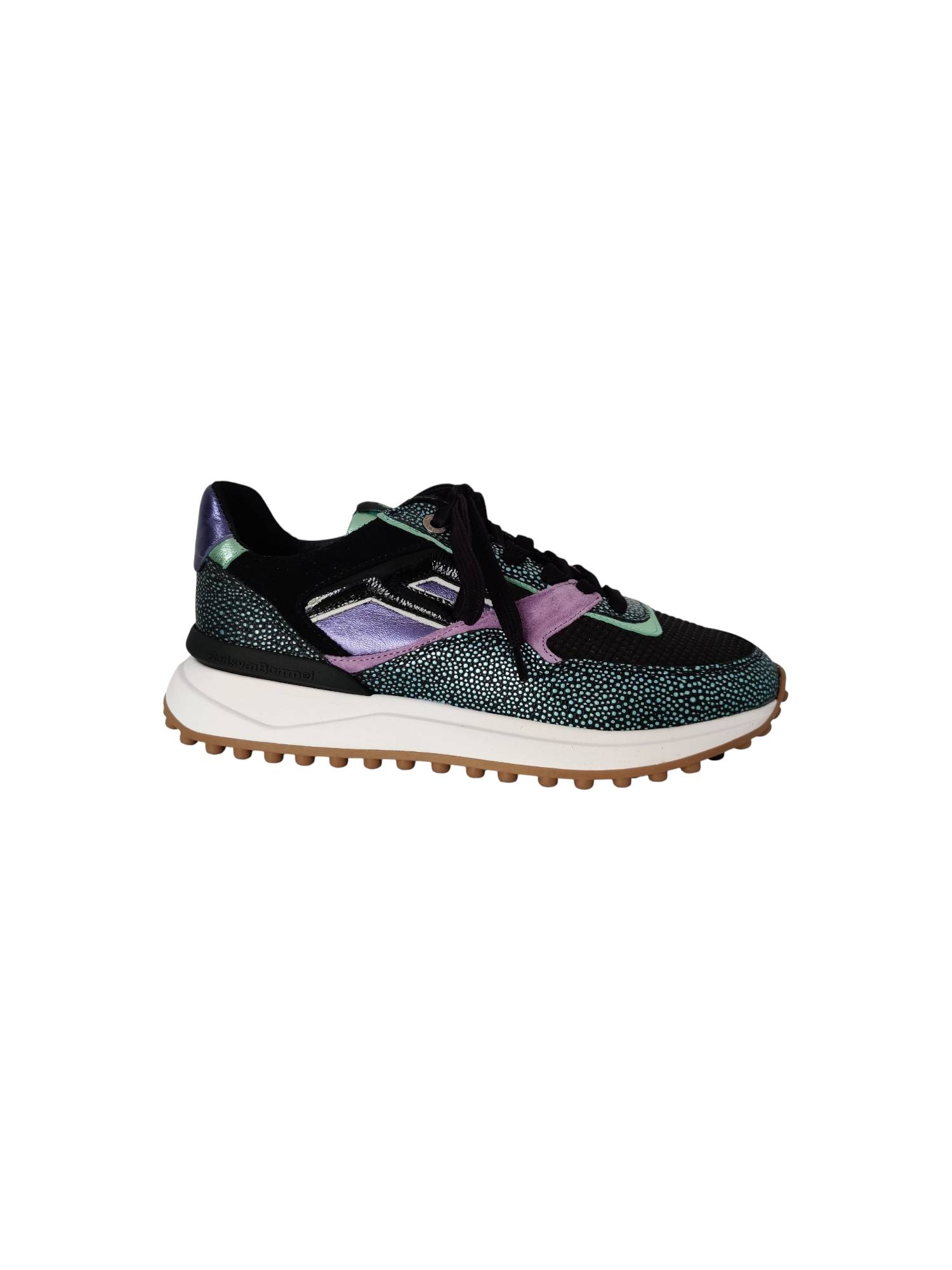FLORIS VAN BOMMEL 10128-42-02   NOPPI licht blauw sneaker - www.claessensschoenen.nl