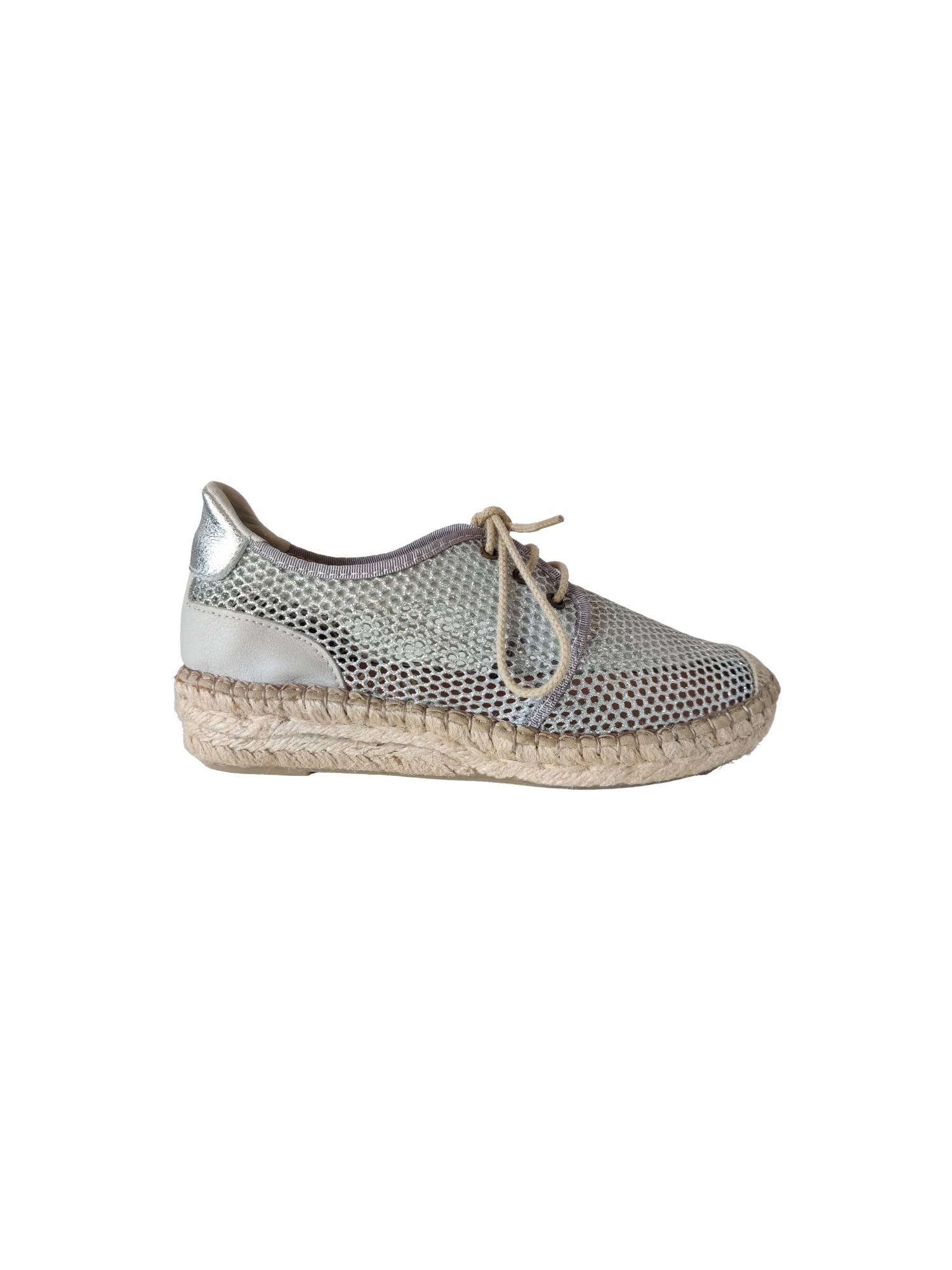 FABIOLAS M106013 zilver veterschoen - www.claessensschoenen.nl