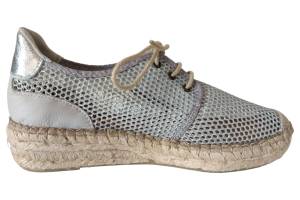 FABIOLAS M106013 zilver veterschoen - www.claessensschoenen.nl