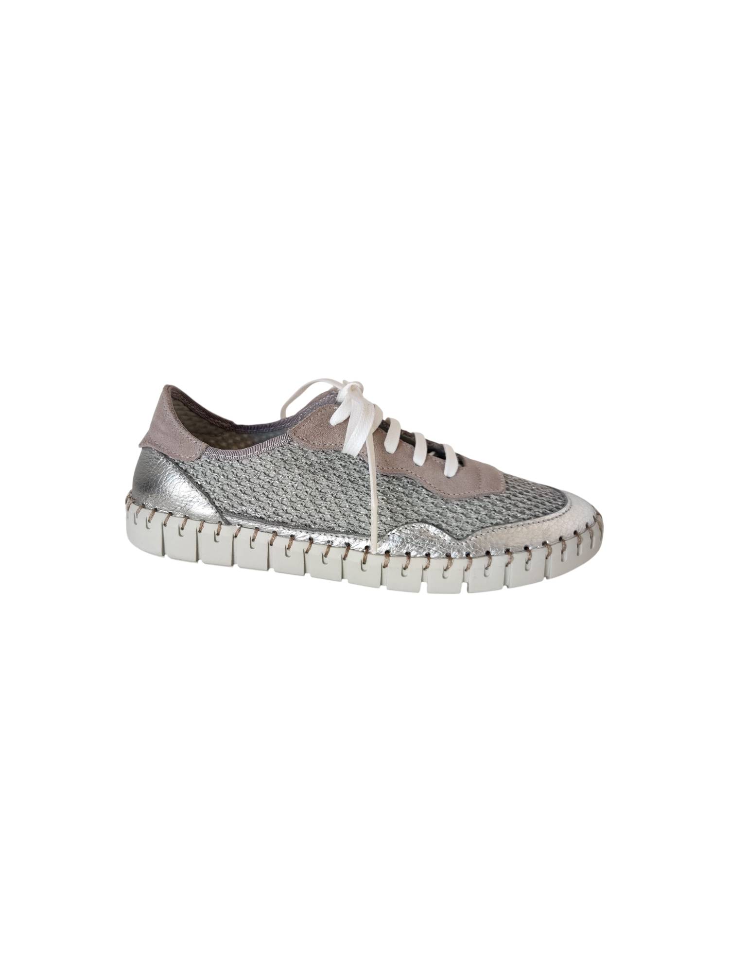 FABIOLAS 28103 zilver veterschoen - www.claessensschoenen.nl