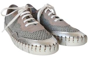 FABIOLAS 28103 zilver veterschoen - www.claessensschoenen.nl