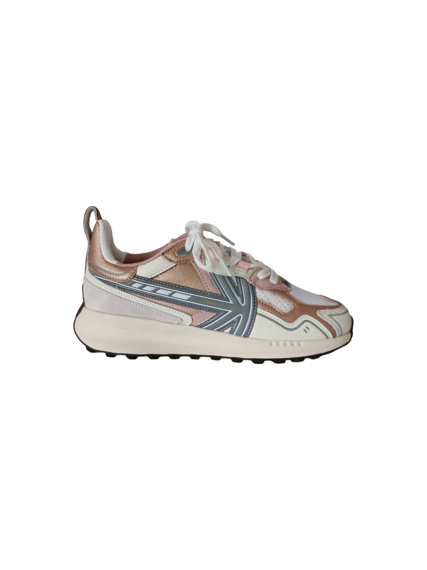 KAOTIKO DETROIT TECH  AQ003 zilver sneaker - www.claessensschoenen.nl