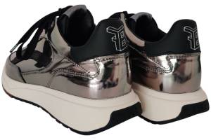 FLORIS VAN BOMMEL 10138-90-01  SUVI zilver sneaker - www.claessensschoenen.nl
