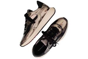 FLORIS VAN BOMMEL 10138-90-01  SUVI zilver sneaker - www.claessensschoenen.nl