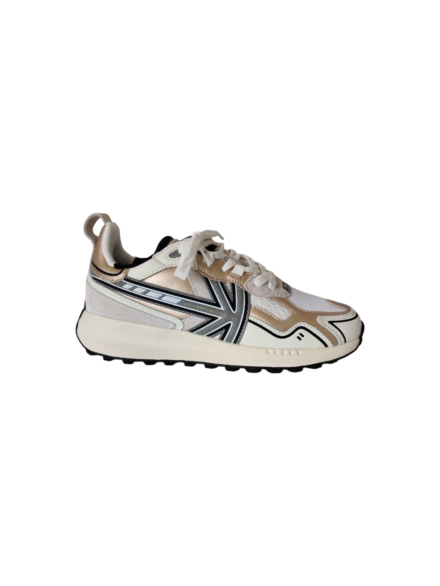 KAOTIKO DETROIT TECH  AQ003 goud sneaker - www.claessensschoenen.nl