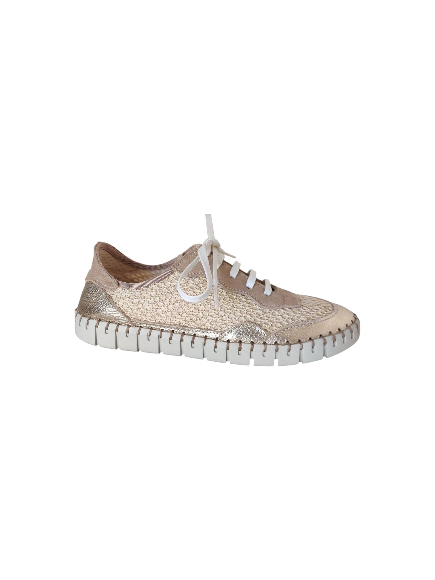 FABIOLAS 28103 goud veterschoen - www.claessensschoenen.nl