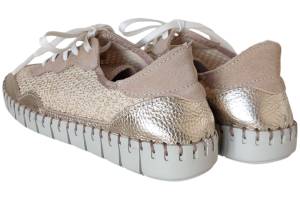 FABIOLAS 28103 goud veterschoen - www.claessensschoenen.nl