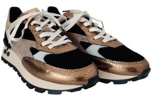 FLORIS VAN BOMMEL 10098-91-01  BLOKKI goud sneaker - www.claessensschoenen.nl