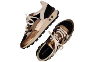 FLORIS VAN BOMMEL 10098-91-01  BLOKKI goud sneaker - www.claessensschoenen.nl