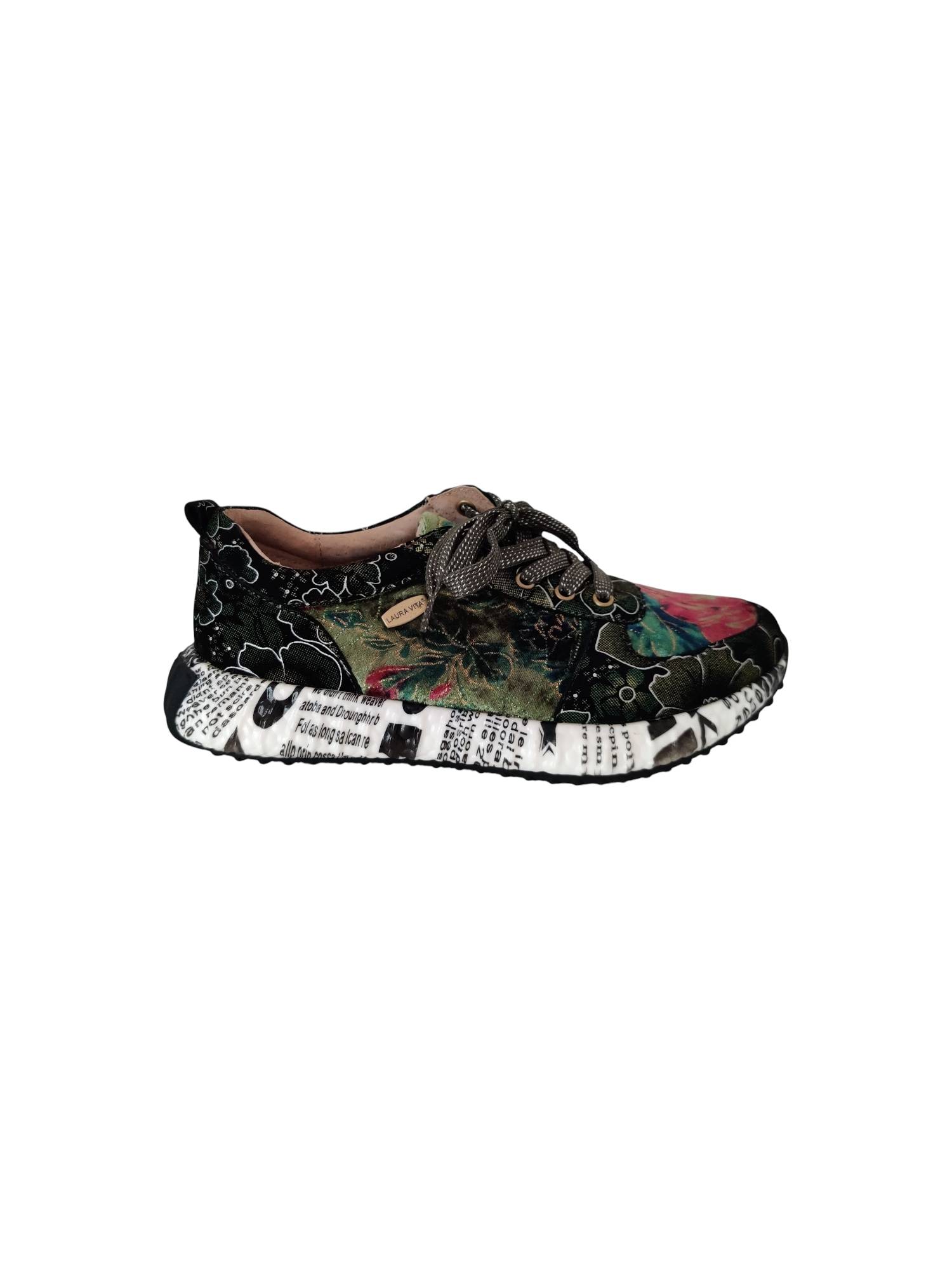 LAURA VITA BURTON 38 groen sneaker - www.claessensschoenen.nl