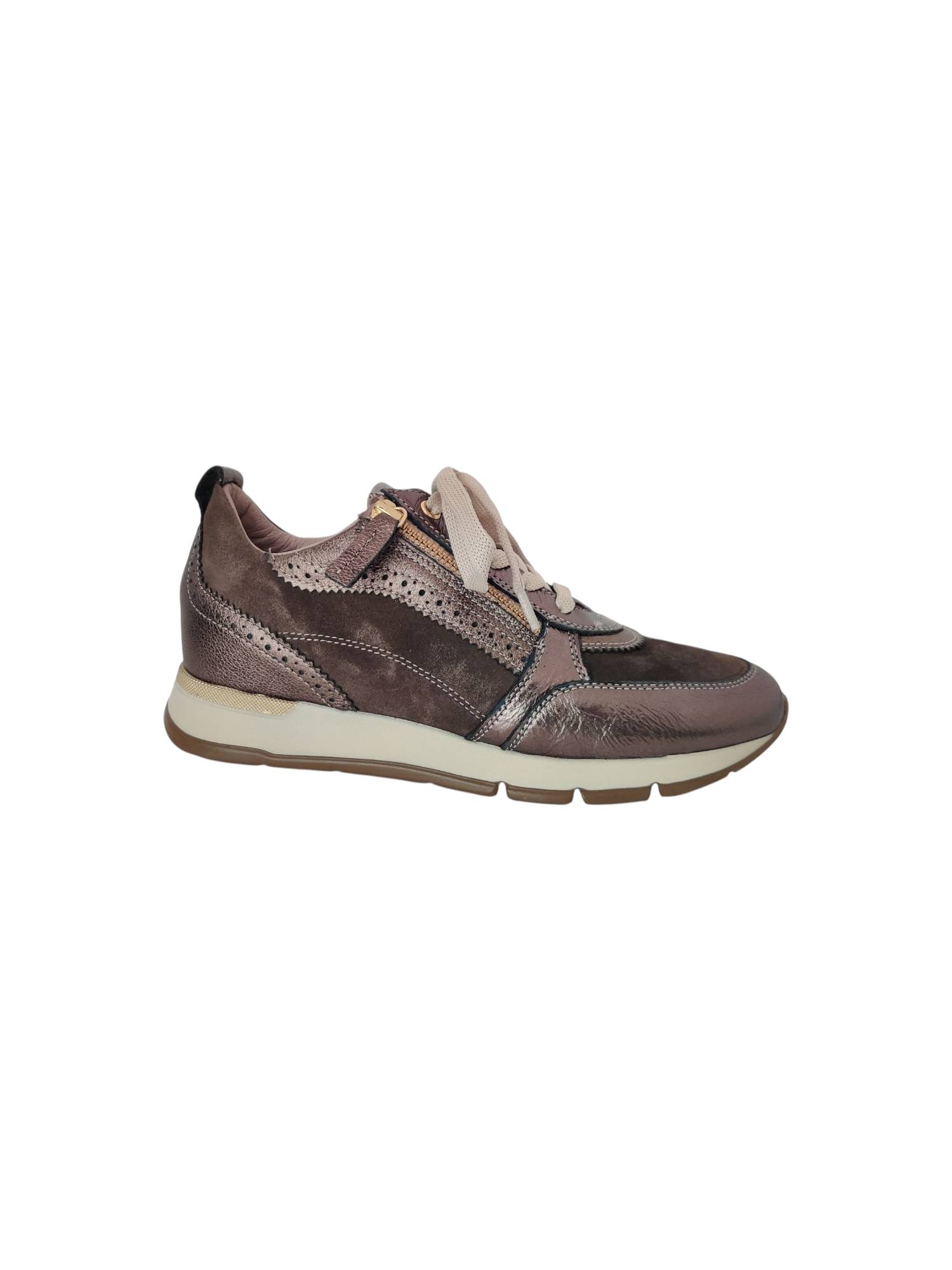 DL SPORT 6719 brons sneaker - www.claessensschoenen.nl
