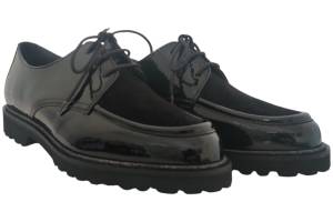 SIOUX MEREDITH 3140910 zwartlak veterschoen - www.claessensschoenen.nl