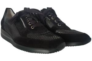 WALDLAUFER 980008 zwart sneaker - www.claessensschoenen.nl