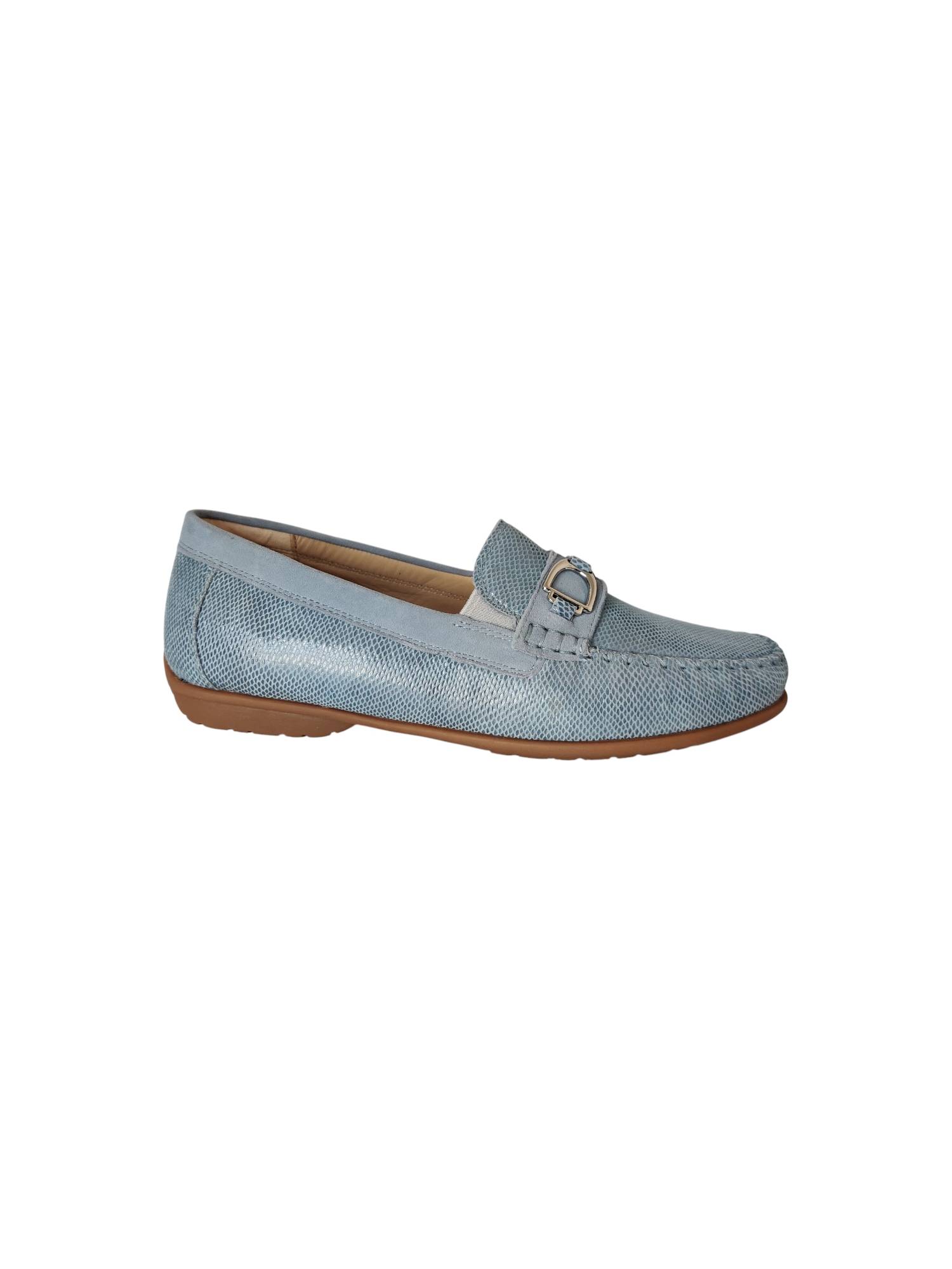 SIOUX 2141070 CORTIZIA licht blauw instapper - www.claessensschoenen.nl