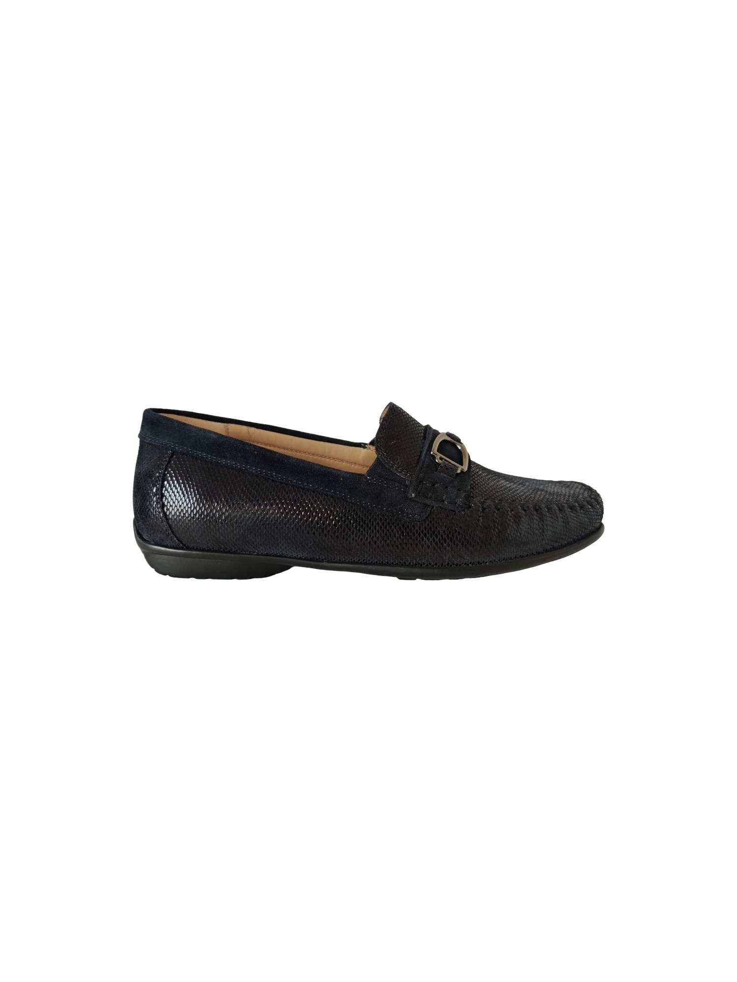 SIOUX 8166973 CORTIZIA blauw instapper - www.claessensschoenen.nl