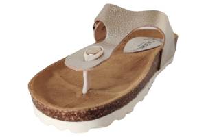CASARINI 24502 goud slippers - www.claessensschoenen.nl