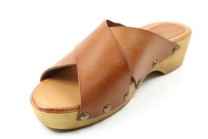 CASARINI 23331 cognac slippers - www.claessensschoenen.nl
