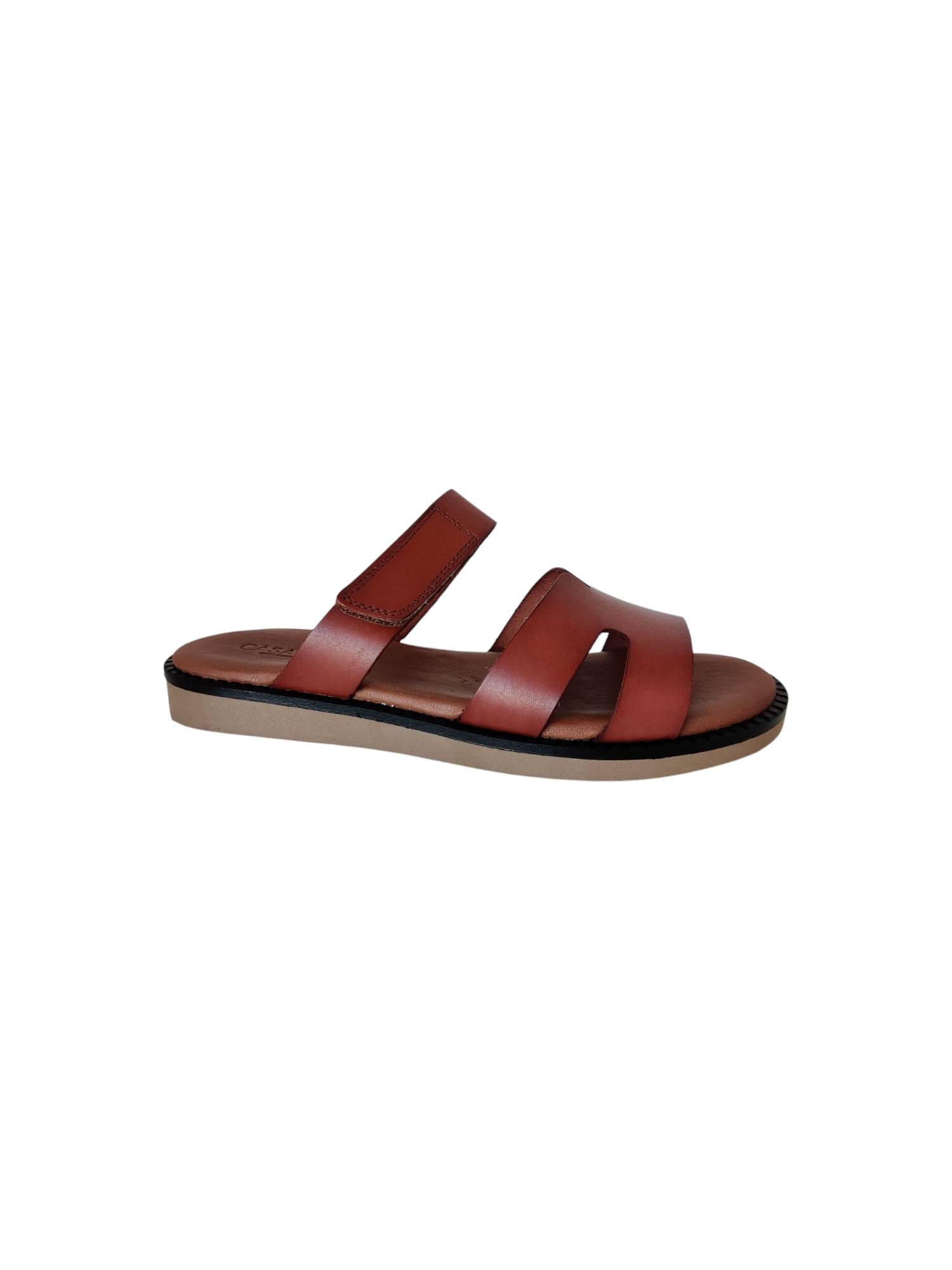 CASARINI 25390 cognac slippers - www.claessensschoenen.nl
