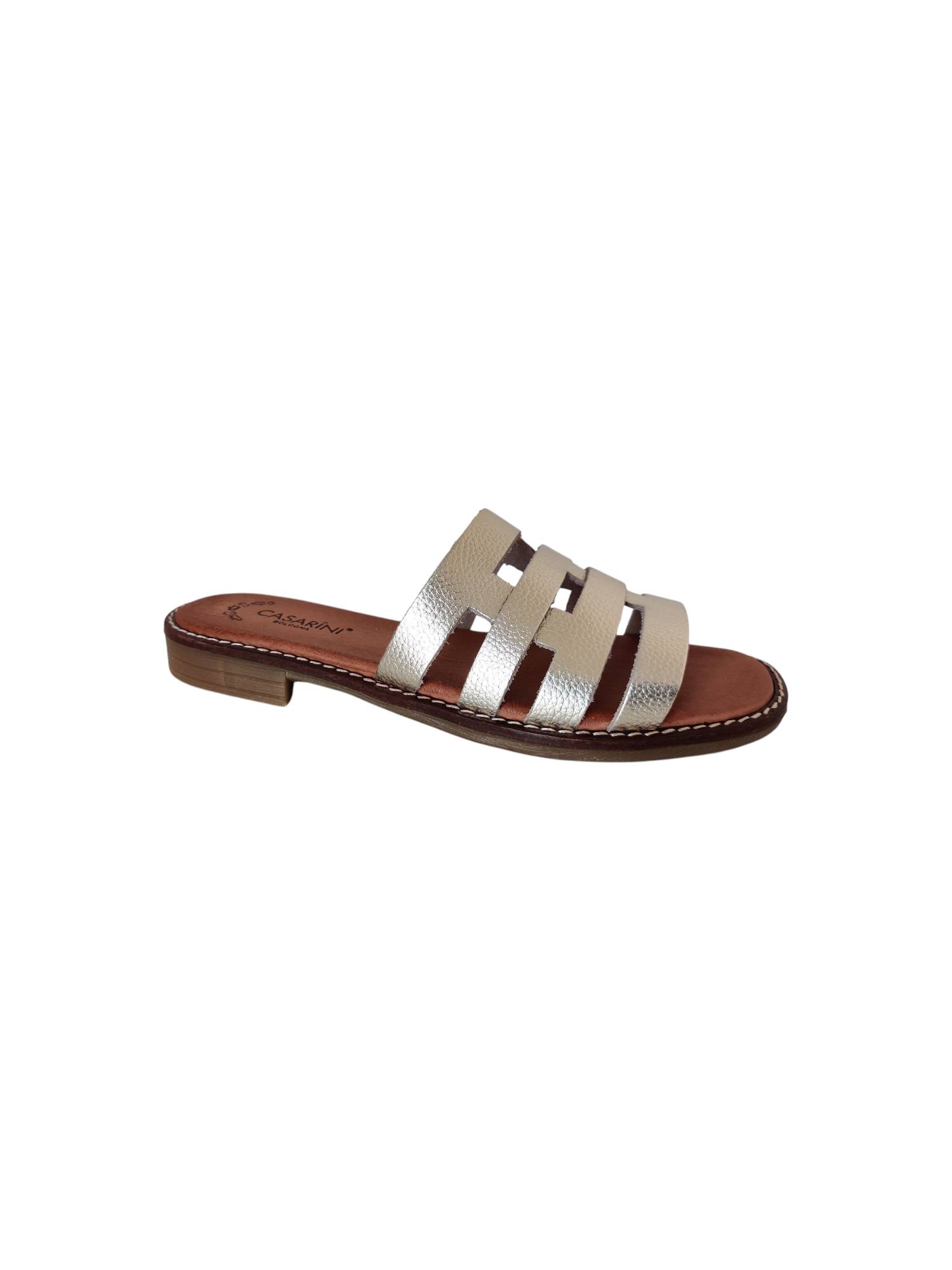 CASARINI 25302 goud slippers - www.claessensschoenen.nl