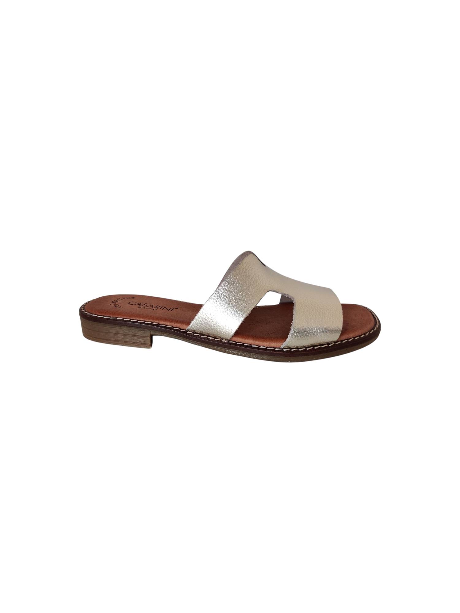 CASARINI 25300 goud slippers - www.claessensschoenen.nl