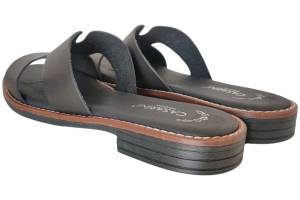 CASARINI 25300 zwart slippers - www.claessensschoenen.nl