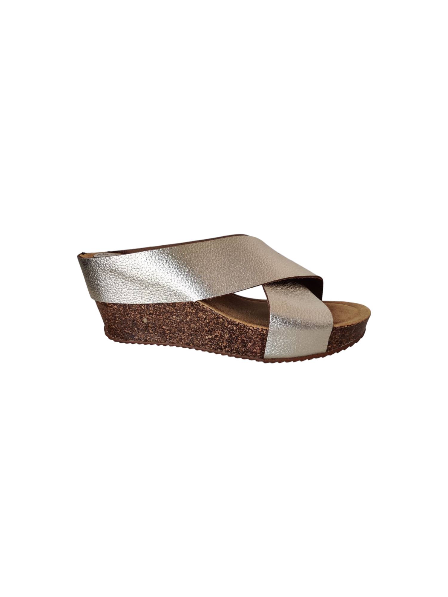 CASARINI 24002 goud slippers - www.claessensschoenen.nl