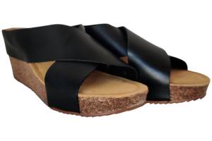 CASARINI 24002 zwart slippers - www.claessensschoenen.nl